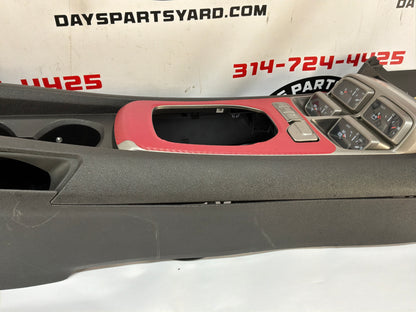 2013 Chevy Camaro ZL1 Center Console Arm Rest w/ Auxiliary Gauges OEM