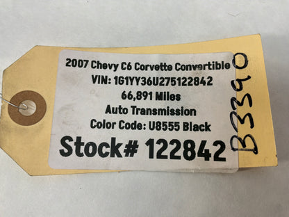2007 C6 Corvette Convertible Brake Master Cylinder Pipe Line OEM