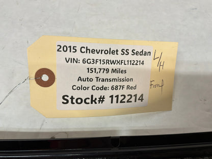 2015 Chevy SS Sedan LH Driver Door Front Pillar Post Trim Black OEM