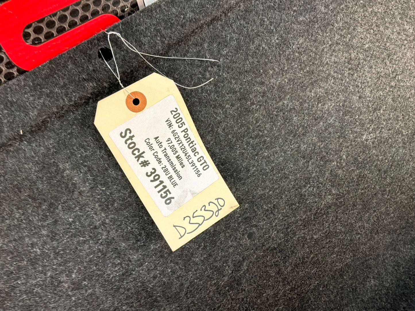 Trunk lid liner - Day's Parts Yard