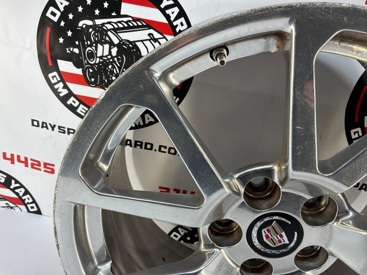 2009 Cadillac CTS-V Sedan Front Factory OEM Polished Wheel Rim 19x9