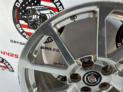 2009 Cadillac CTS-V Sedan Front Factory OEM Polished Wheel Rim 19x9