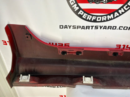 2008 Pontiac G8 GT LH Driver Rocker Molding Side Skirt Panel Trim Red OEM