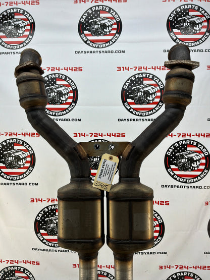2002 Chevy C5 Corvette Factory OEM Exhaust Mid H Pipe w/ Catalytic Converters