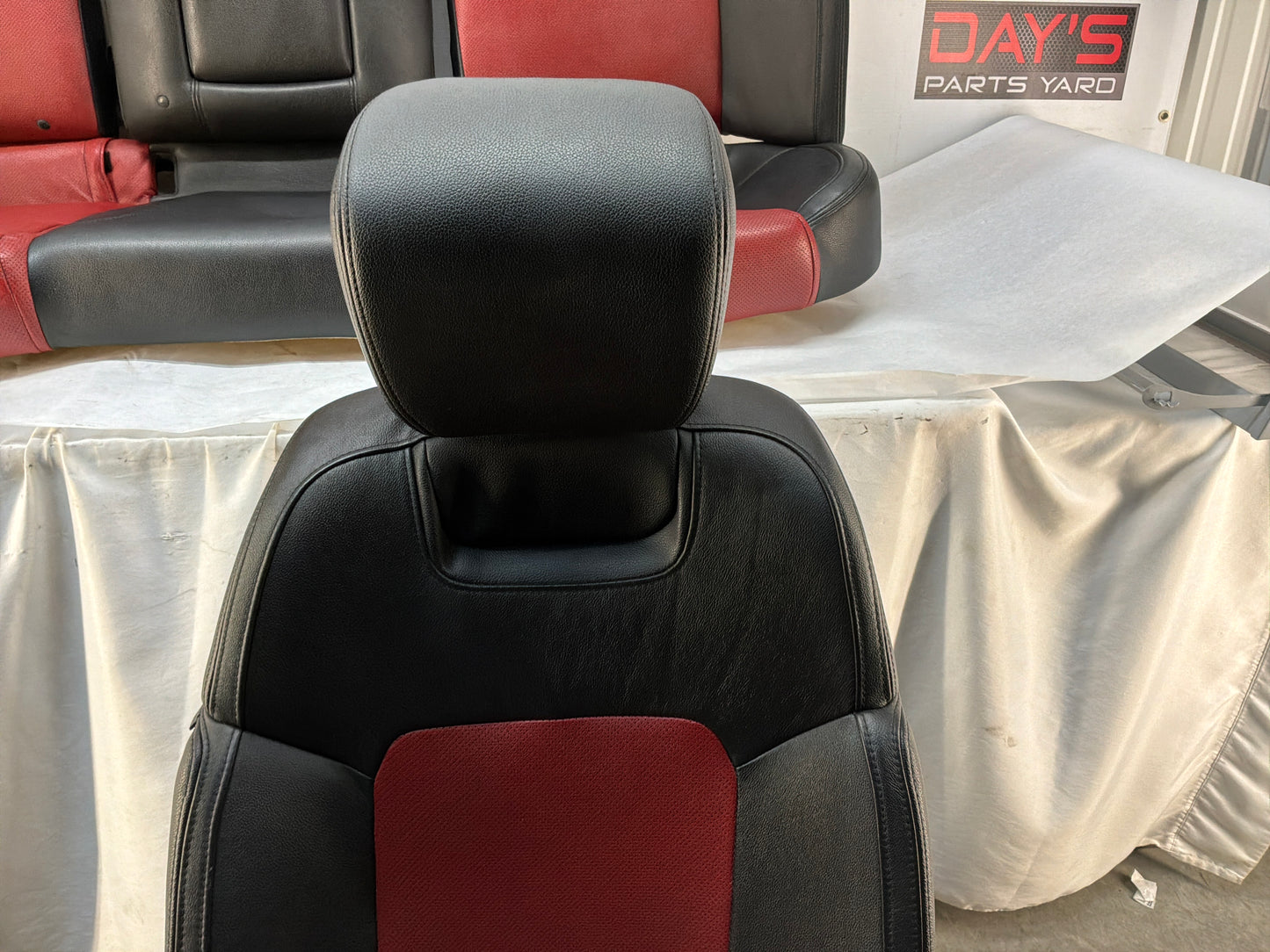 2008 Pontiac G8 GT Seats Fronts and Rear Red and Black Leather OEM