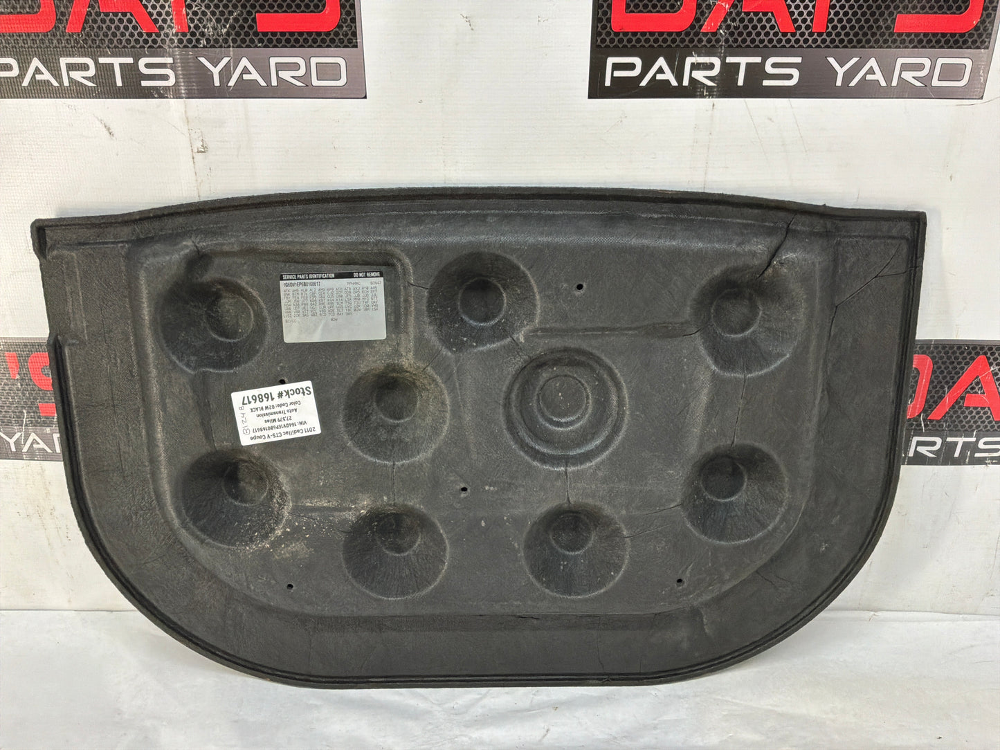 2011 Cadillac CTS-V Coupe Trunk Cargo Compartment Spare Tire Floor Cover Panel OEM