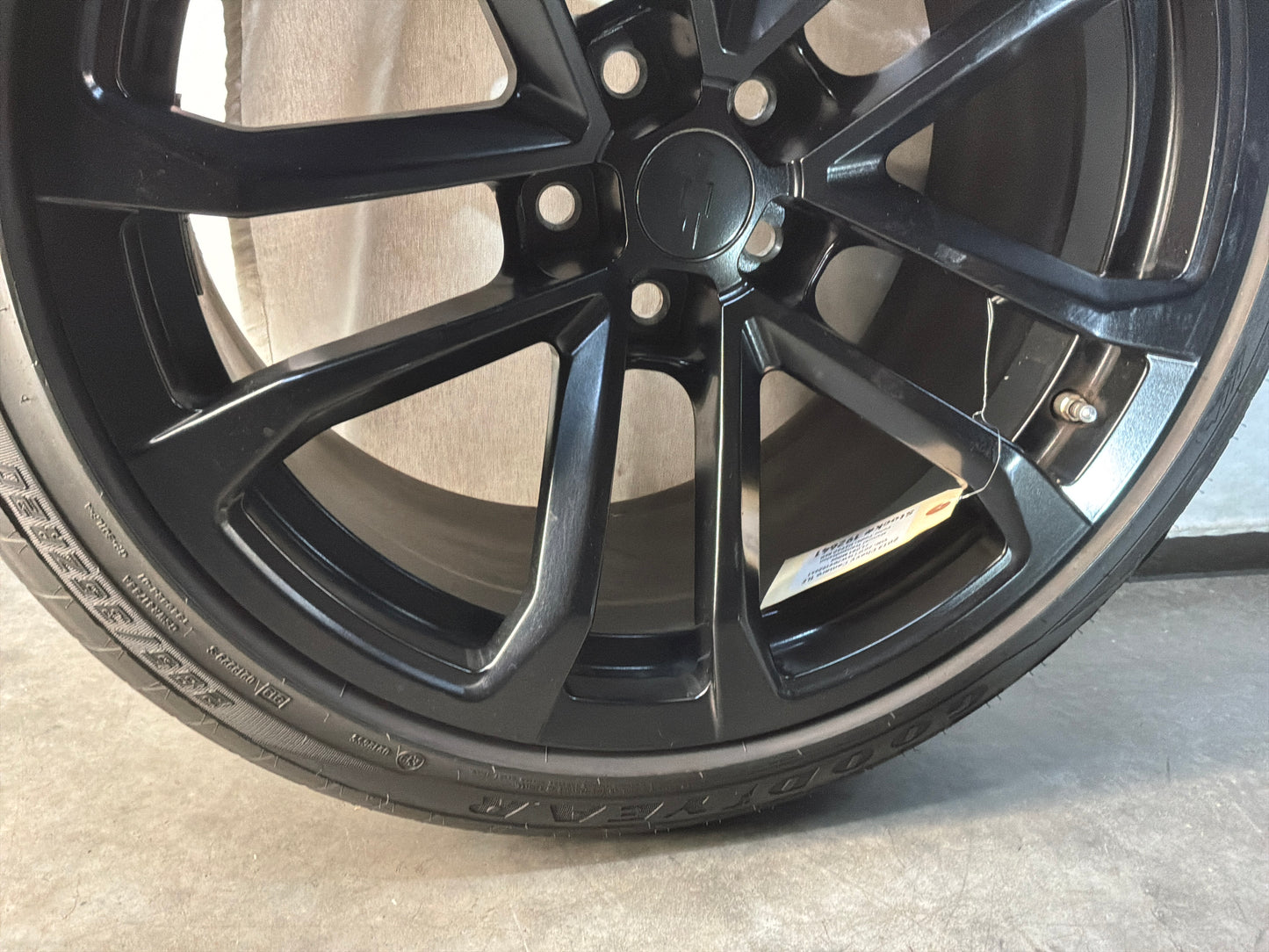 2014 Chevy Camaro ZL1 Factory OEM Wheels Rims and Goodyear Eagle F1 Tires 20X10 20X11