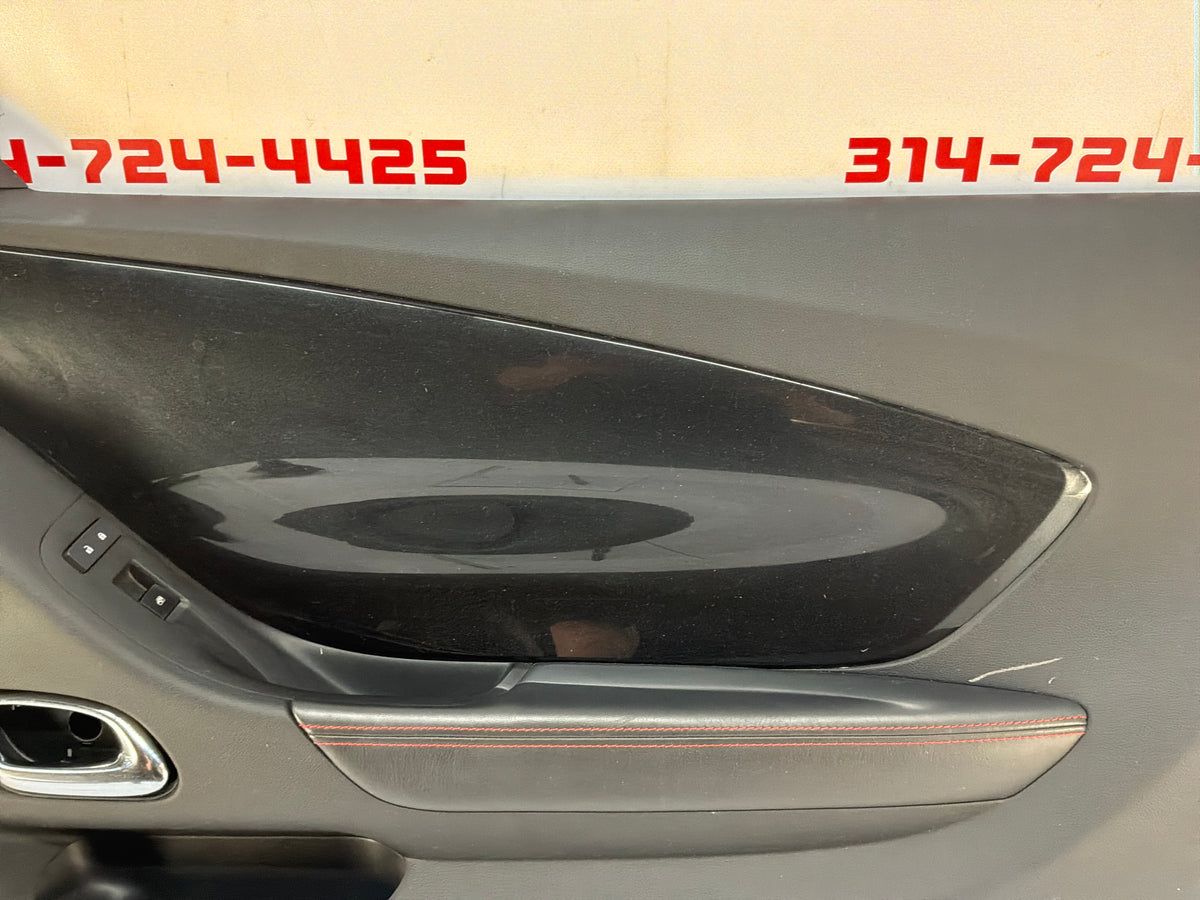 2013 Chevy Camaro ZL1 RH Passenger Carbon Flash Front Interior Door Panel Trim OEM