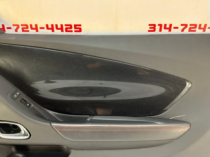 2013 Chevy Camaro ZL1 RH Passenger Carbon Flash Front Interior Door Panel Trim OEM