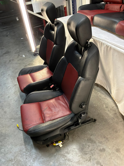 2008 Pontiac G8 GT Seats Fronts and Rear Red and Black Leather OEM