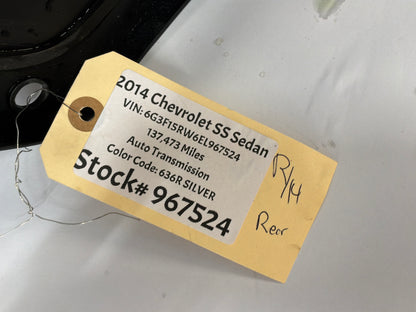 2014 Chevy SS Sedan Windshield Wiper Cowl Grille Panel OEM