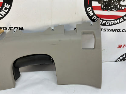 2009 Cadillac CTS- Dash Knee Bolster Column Cover Trim Panel OEM Light Titanium
