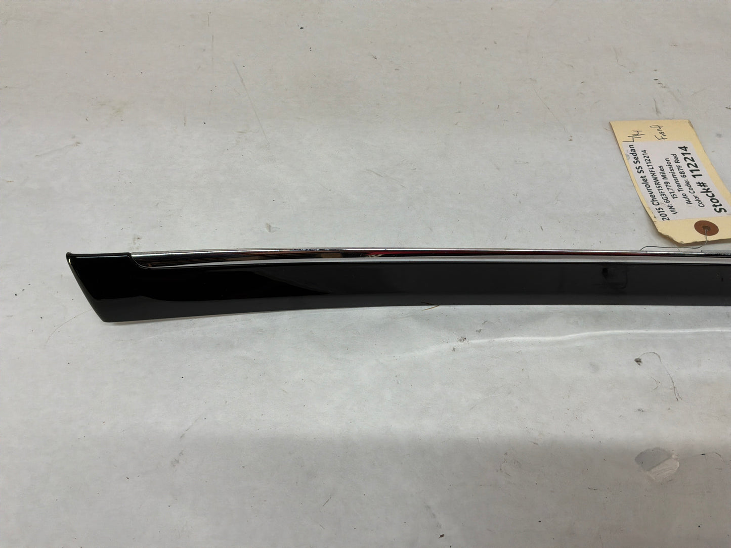 2015 Chevy SS Sedan LH Driver Front Interior Door Panel Trim Applique w/ Control OEM