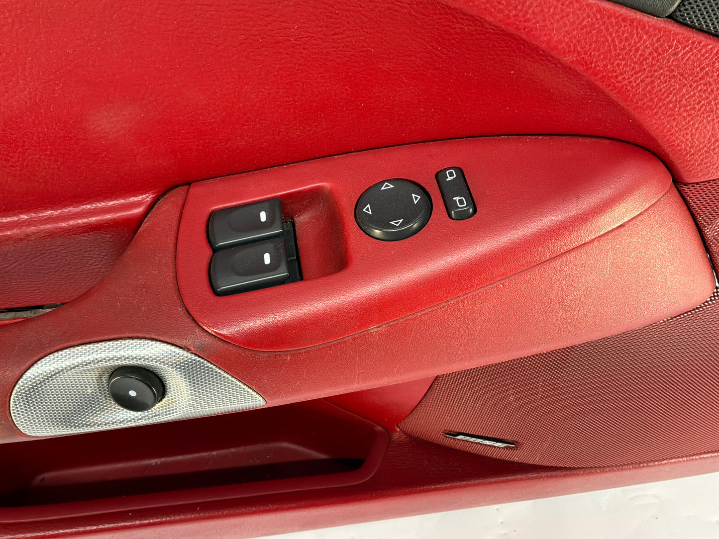 2007 Chevy C6 Corvette Convertible LH Driver Interior Door Panel Red OEM