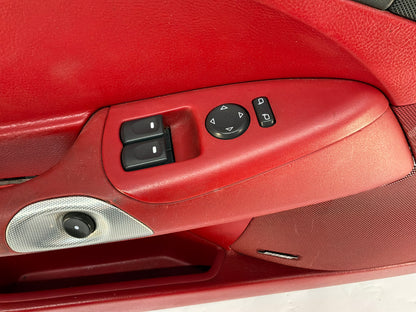 2007 Chevy C6 Corvette Convertible LH Driver Interior Door Panel Red OEM