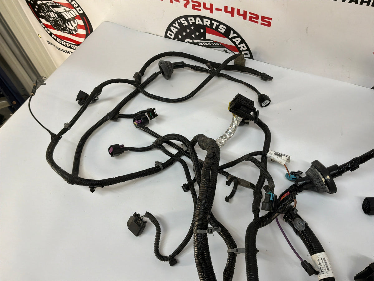 2013 Chevy Camaro ZL1 Engine Bay Head Lamp Light Firewall Wire Wiring Harness OEM
