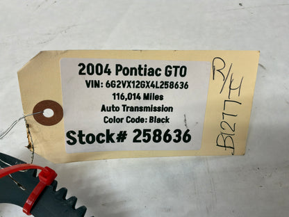 2004 Pontiac GTO RH Passenger Window Regulator w/ Motor OEM