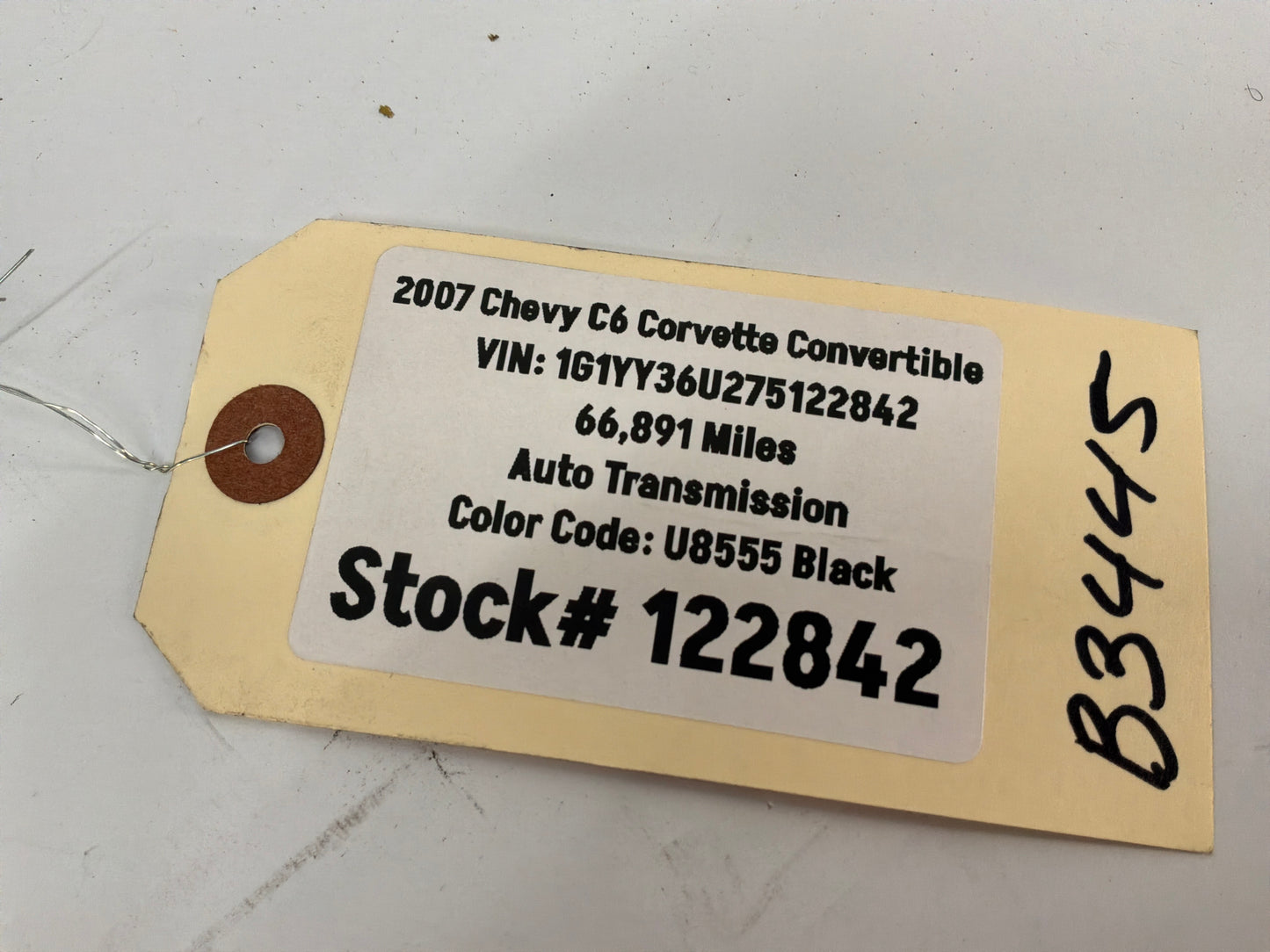 2007 Chevy C6 Corvette Convertible LH Driver Interior Lower B Lock Pillar Trim Molding OEM