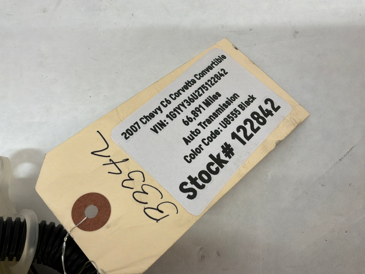 2007 C6 Corvette Convertible Coolant Over Flow Reservoir Surge Tank OEM