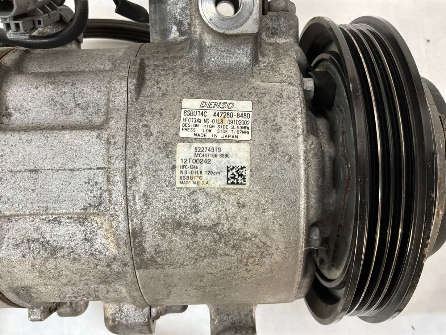 2017 Chevy SS Sedan AC A/C Air Conditioner Compressor w/ Belt and Hardware OEM