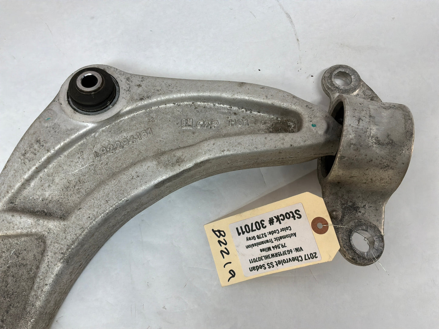 2017 Chevy SS Sedan LH Driver Rear Suspension Upper Control Arm OEM