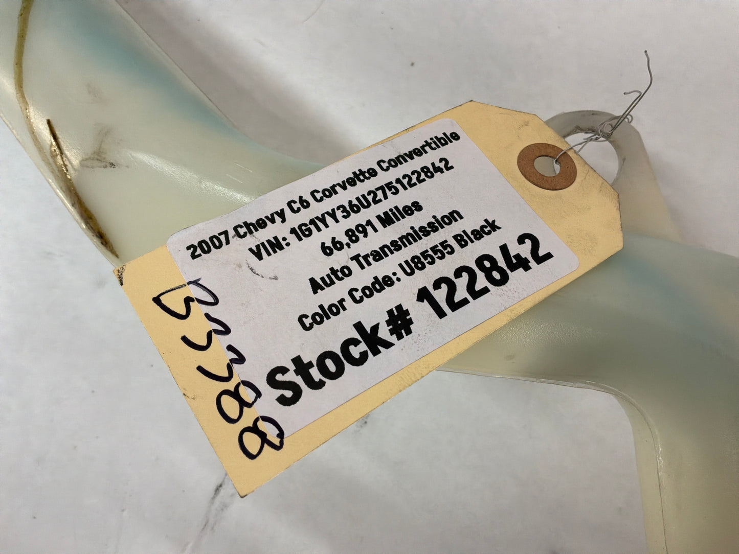 2007 C6 Corvette Convertible Front Windshield Washer Reservoir Tank OEM