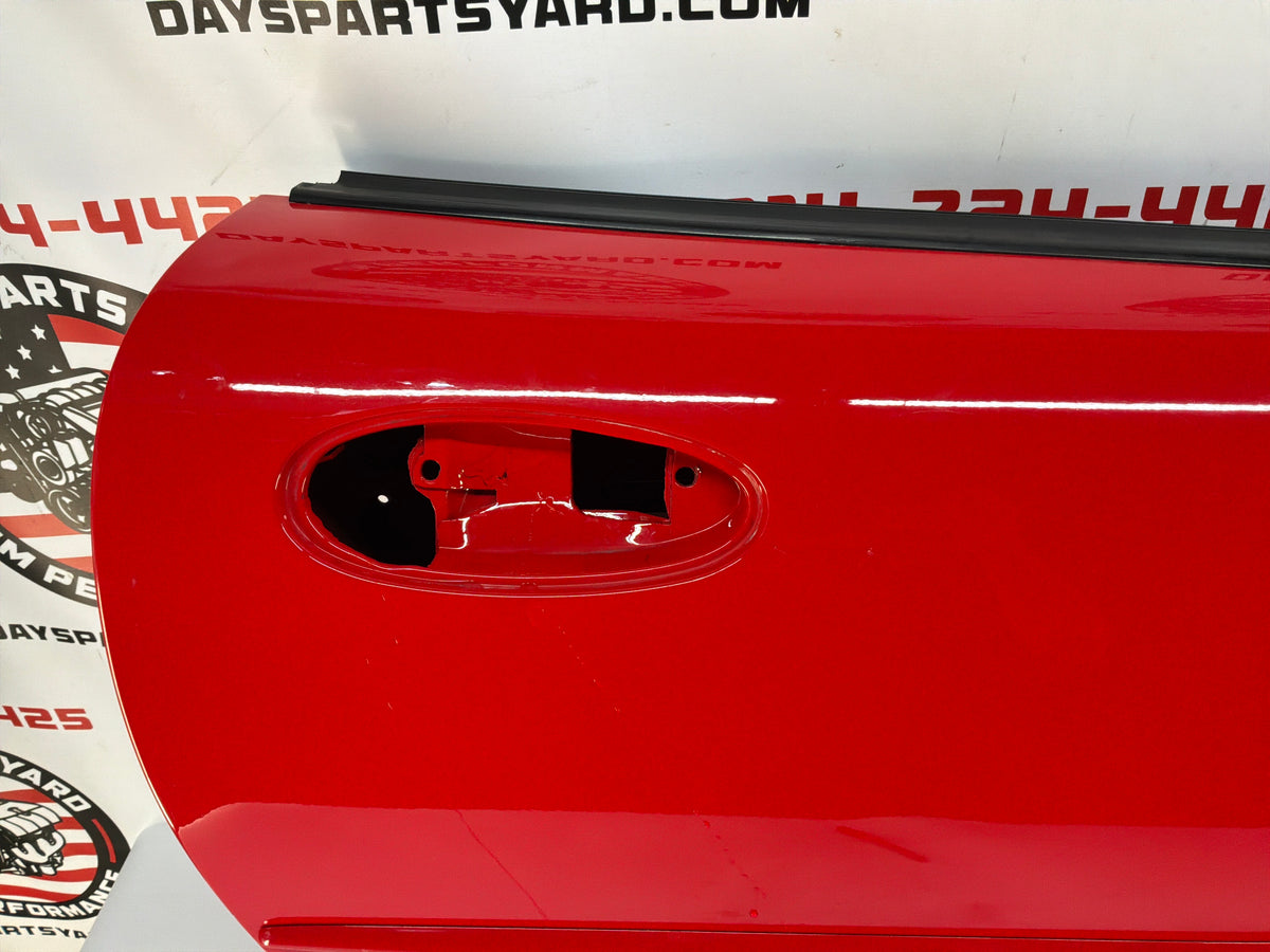 2002 Chevy C5 Corvette Corvette Convertible RH Passenger Interior Door Panel Red OEM
