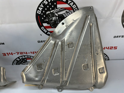 2007 C6 Corvette Convertible RH & LH Fuel Gas Tank Heat Shield Straps OEM