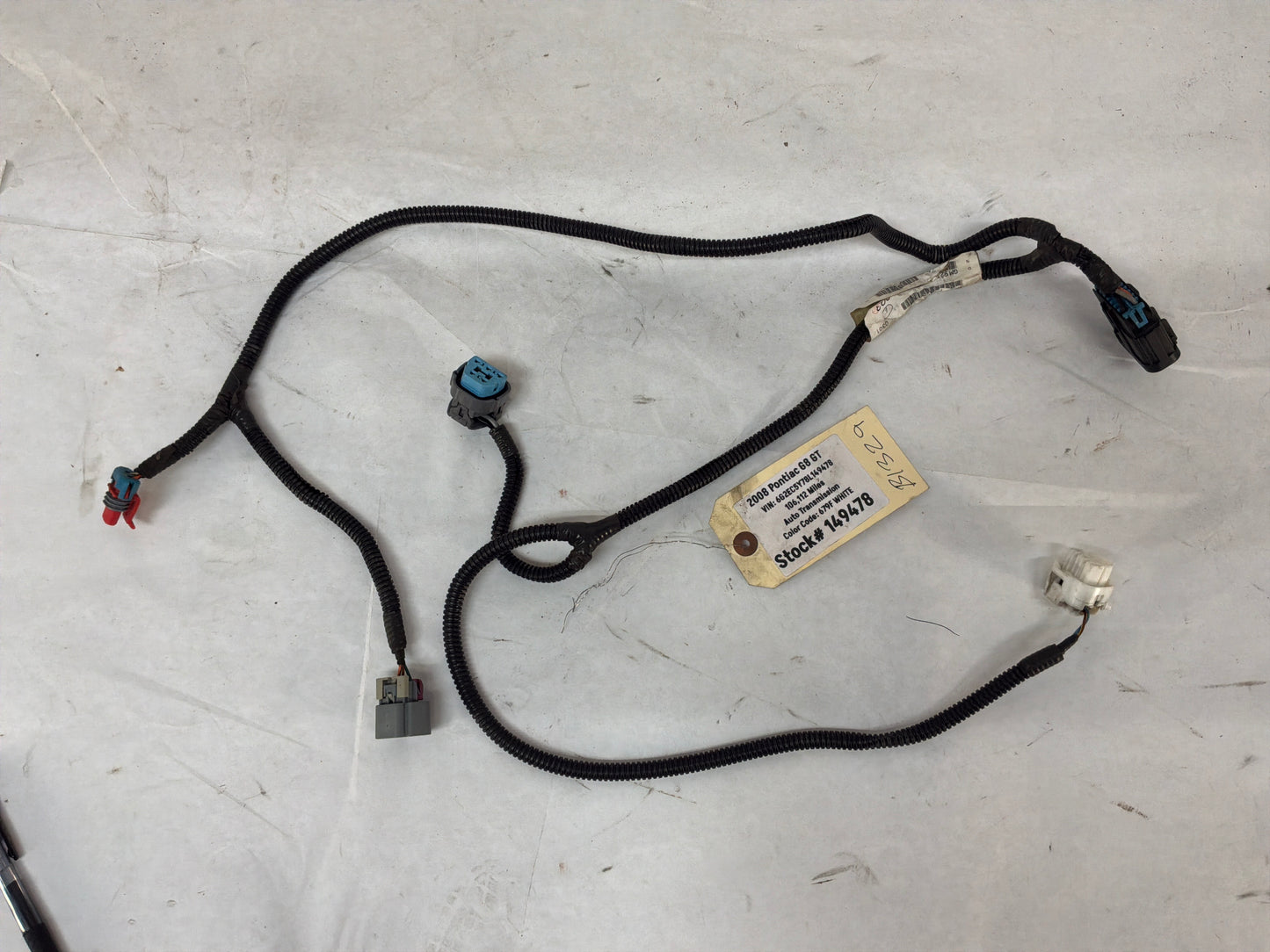 2008 Pontiac G8 GT  Fuel Gas Tank Pump Wire Wiring Harness OEM