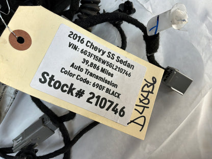 2016 Chevy SS Sedan Trunk Deck Lid Wire Wiring Harness OEM