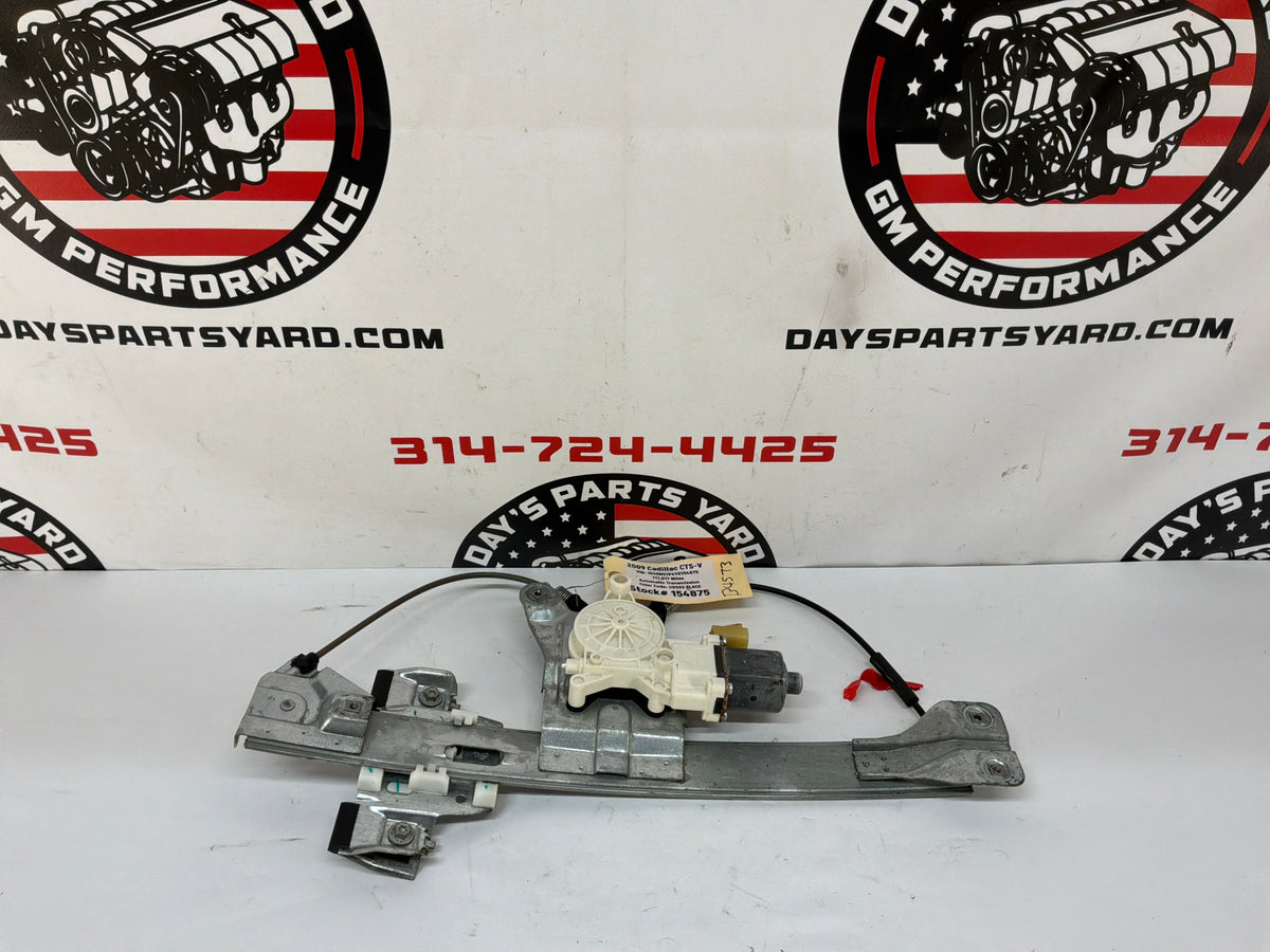 2009 Cadillac CTS-V LH Driver Rear Window Regulator w/ Motor OEM