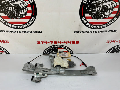 2009 Cadillac CTS-V LH Driver Rear Window Regulator w/ Motor OEM