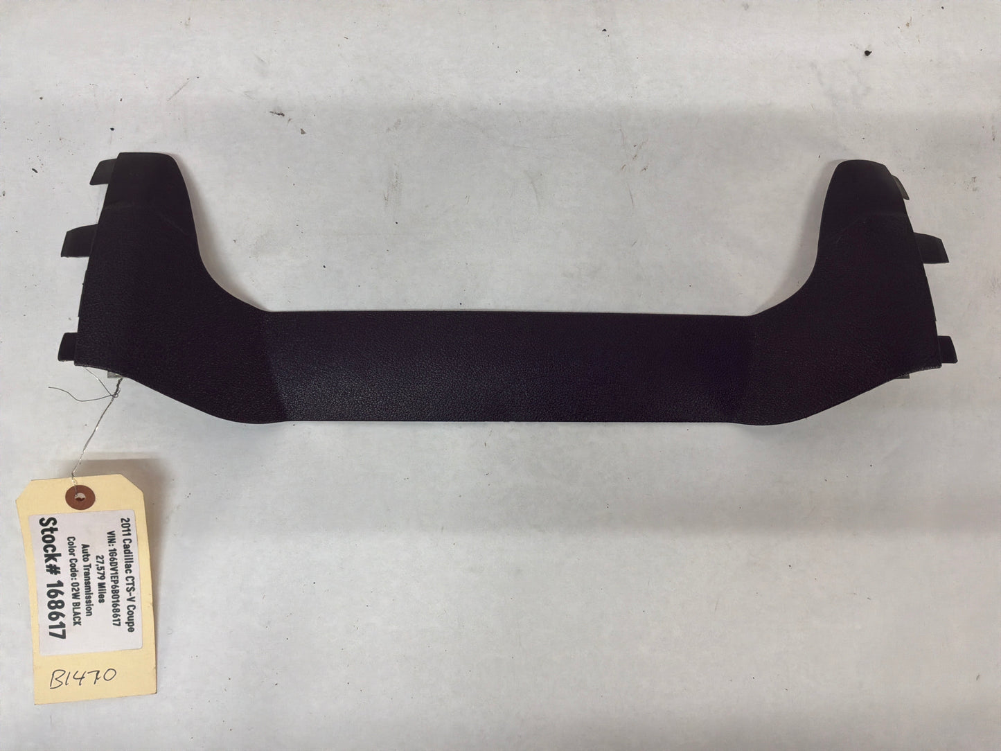 2011 Cadillac CTS-V Coupe LH Driver Seat Cushion Closeout Back Panel Trim OEM