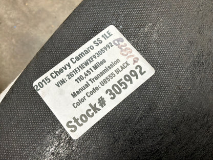 2015 Chevy Camaro SS 1LE Hard Spare Tire Compartment Trunk Battery Stowage Cover OEM