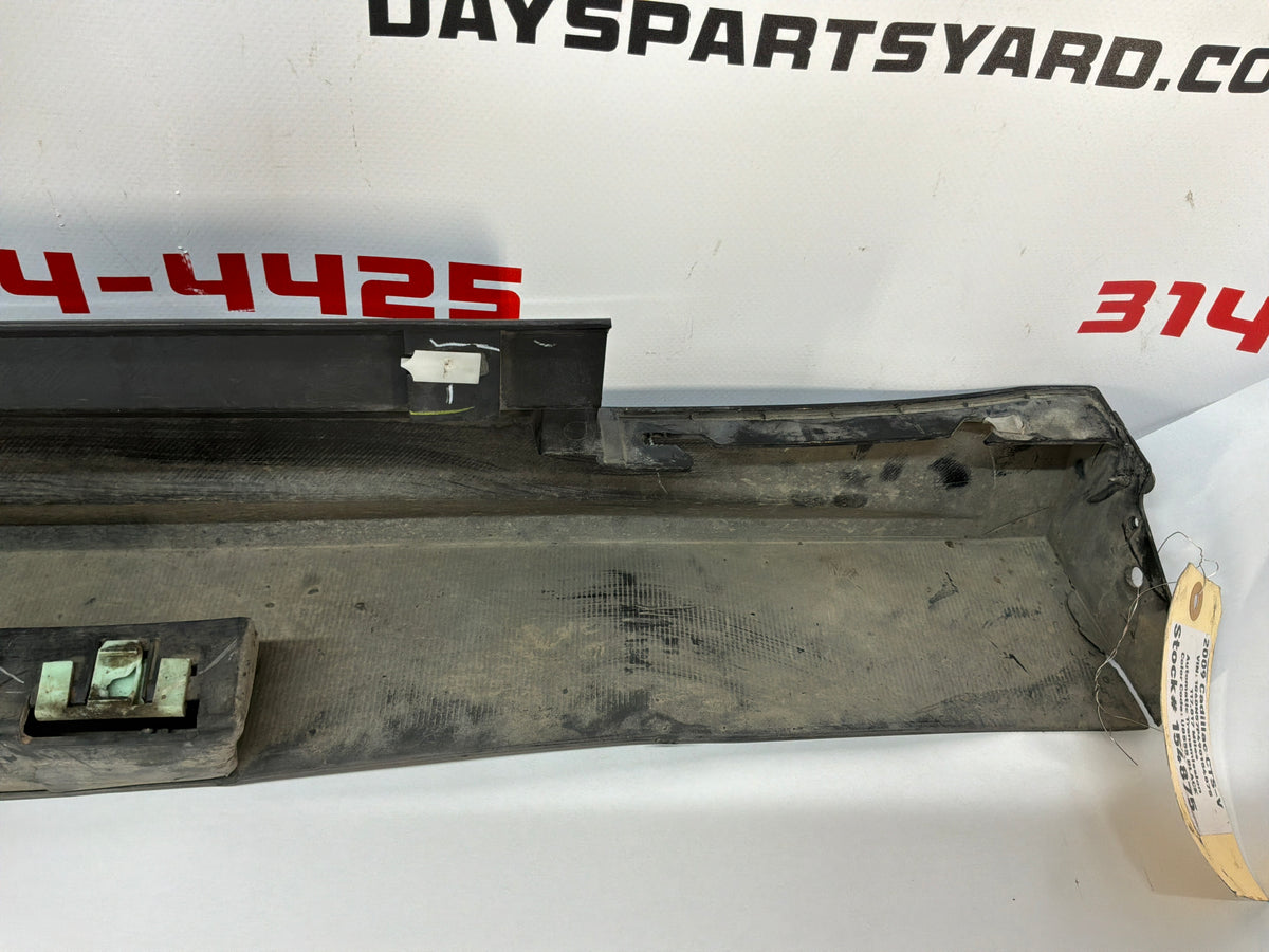 2009 Cadillac CTS-V LH Driver Rocker Molding Side Skirt Panel Black OEM