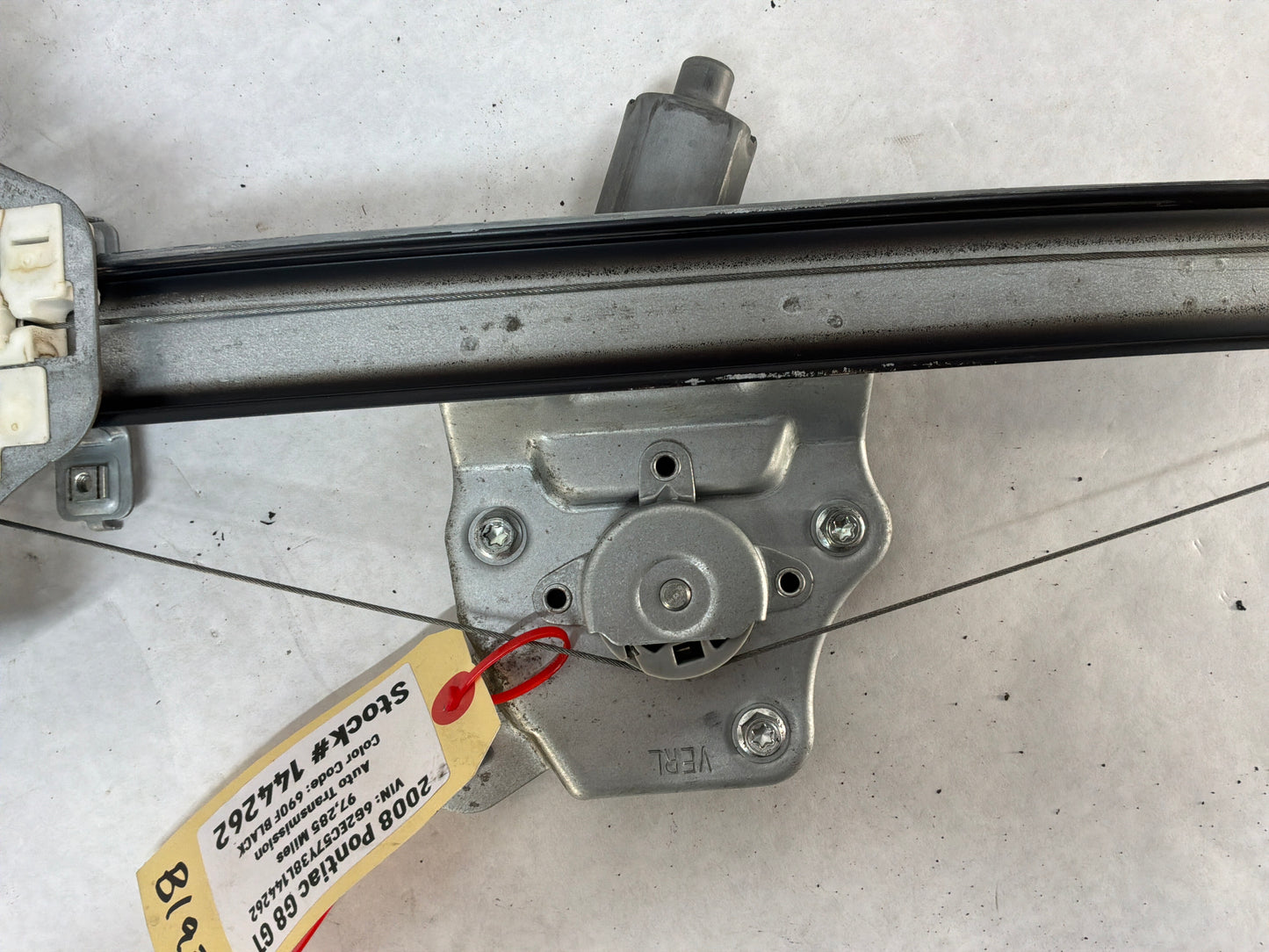 2008 Pontiac G8 GT RH Passenger Rear Door Window Regulator Motor OEM