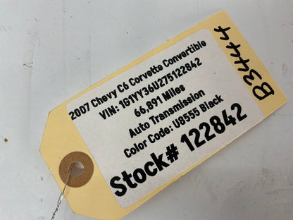 2007 Chevy C6 Corvette Convertible RH Passenger Interior Lower B Lock Pillar Trim Molding OEM