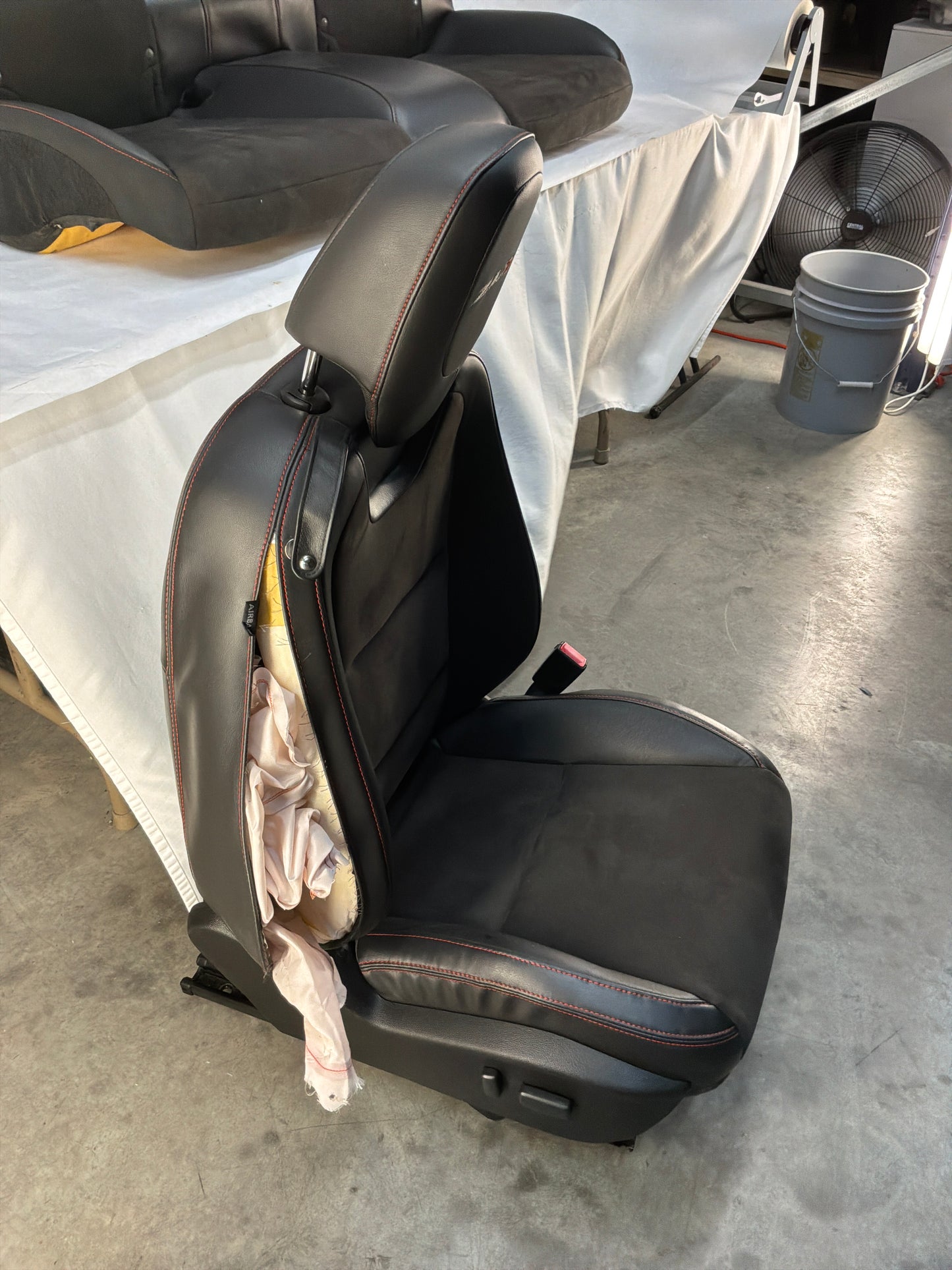 2014 Chevy Camaro ZL1 Seats Front and Rears Black Leather Suede OEM