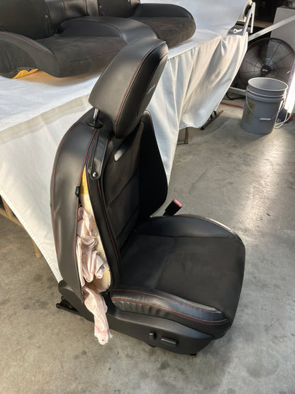 2014 Chevy Camaro ZL1 Seats Front and Rears Black Leather Suede OEM