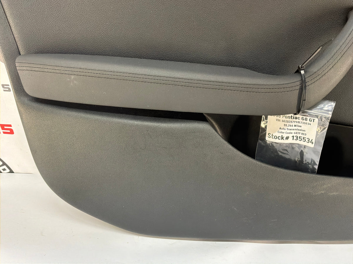 2008 Pontiac G8 GT LH Driver Front Door Panel OEM