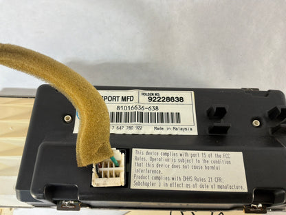2008 Pontiac G8 GT Atari Dash Gauges Display Unit OEM