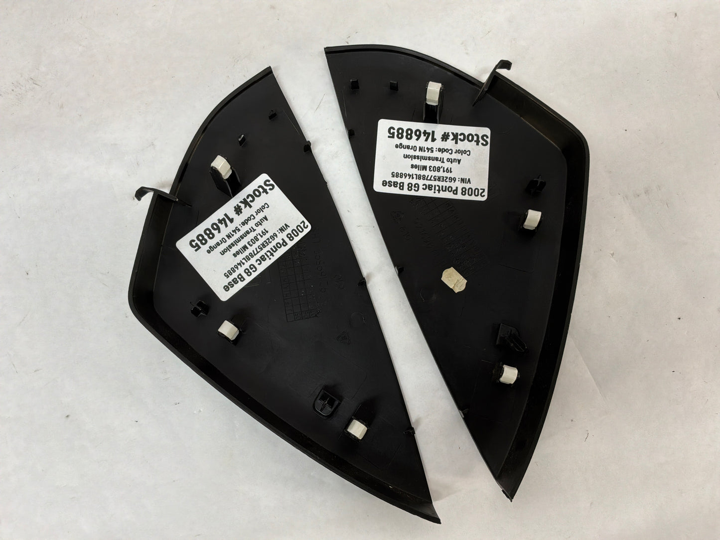 2008 Pontiac G8 Base RH & LH Dash Trim End Caps OEM