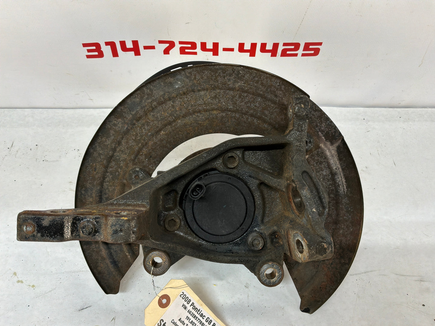 2008 Pontiac G8 Base LH Driver Front Suspension Spindle Knuckle Hub Assembly OEM