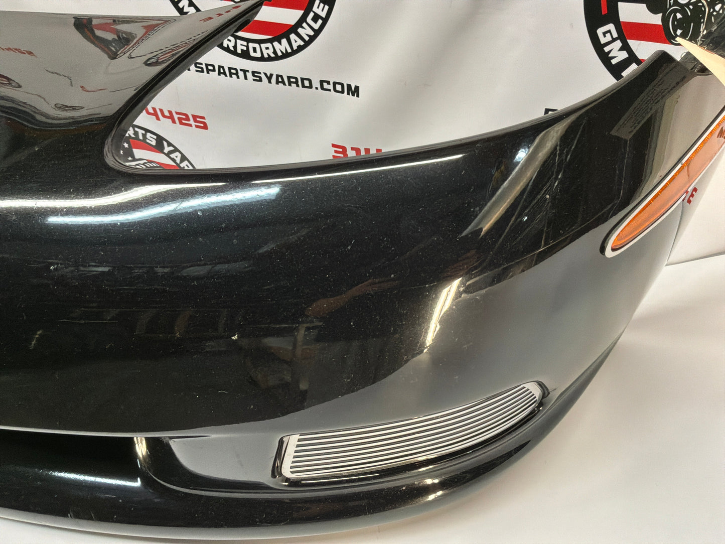 2007 Chevy C6 Corvette Convertible Complete Front Bumper Cover Panel Black OEM
