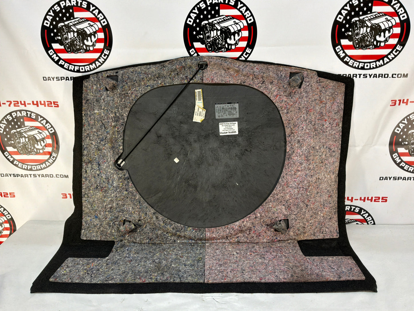 2008 Pontiac G8 Base Spare Tire Trunk Compartment Floor Carpet Mat Panel Cover OEM