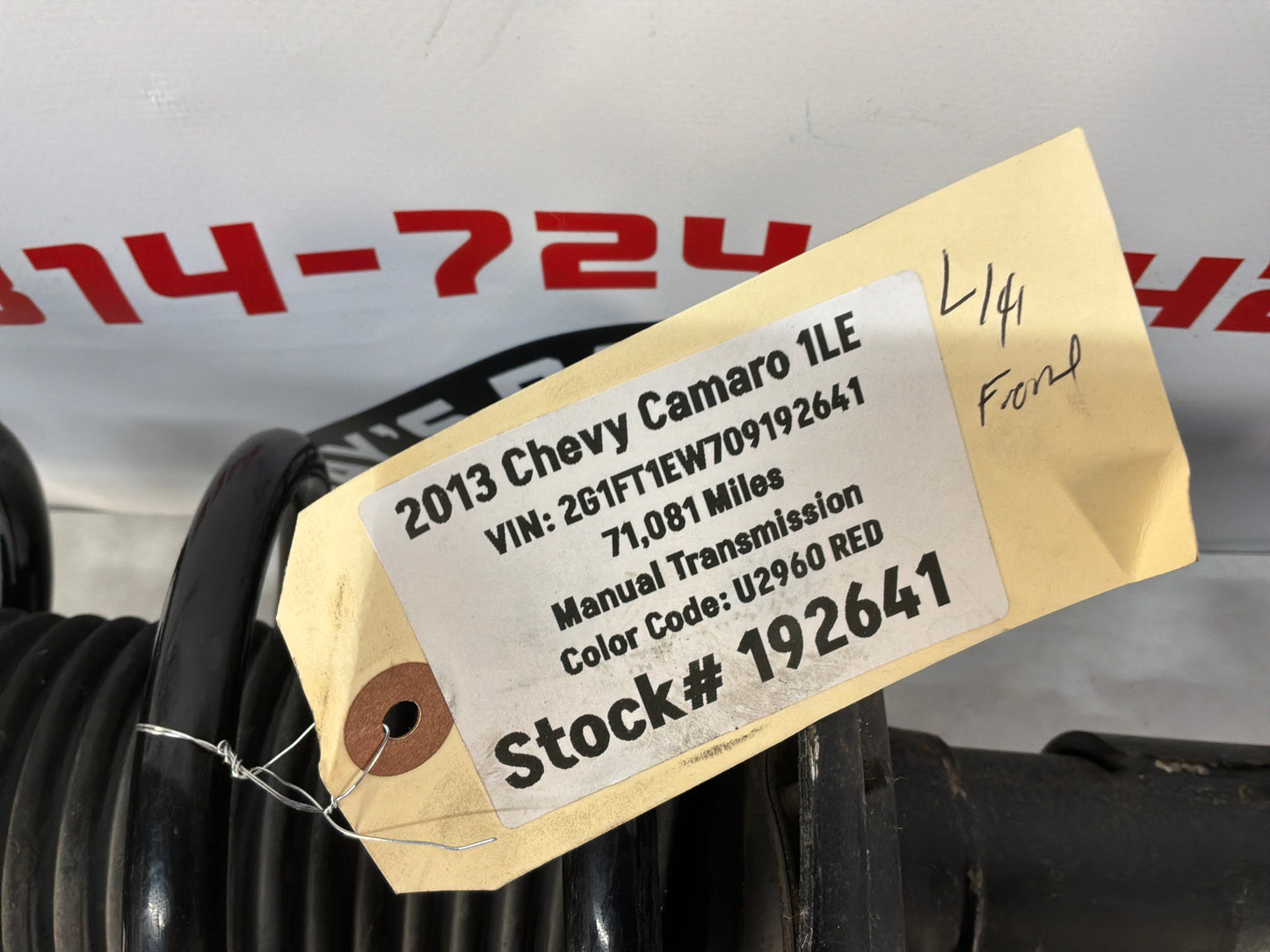 2013 Chevy Camaro 1LE LH Driver Front Suspension Shock Strut Assembly OEM