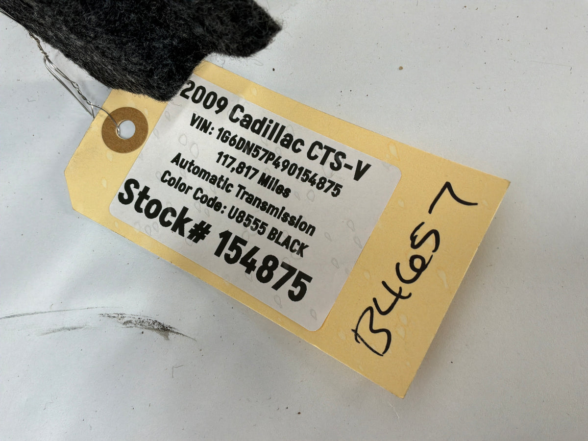 2009 Cadillac CTS-V Trunk Wall Felt Carpet Liner Trim Panel OEM