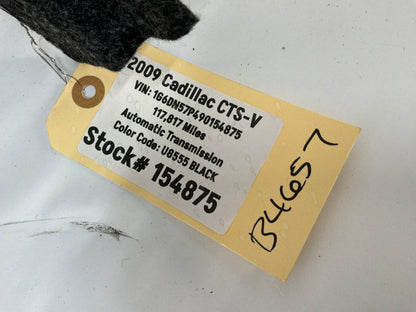 2009 Cadillac CTS-V Trunk Wall Felt Carpet Liner Trim Panel OEM