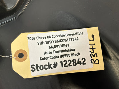 2007 Chevy C6 Corvette Convertible LH Driver Under Dash Hush Panel Trim OEM