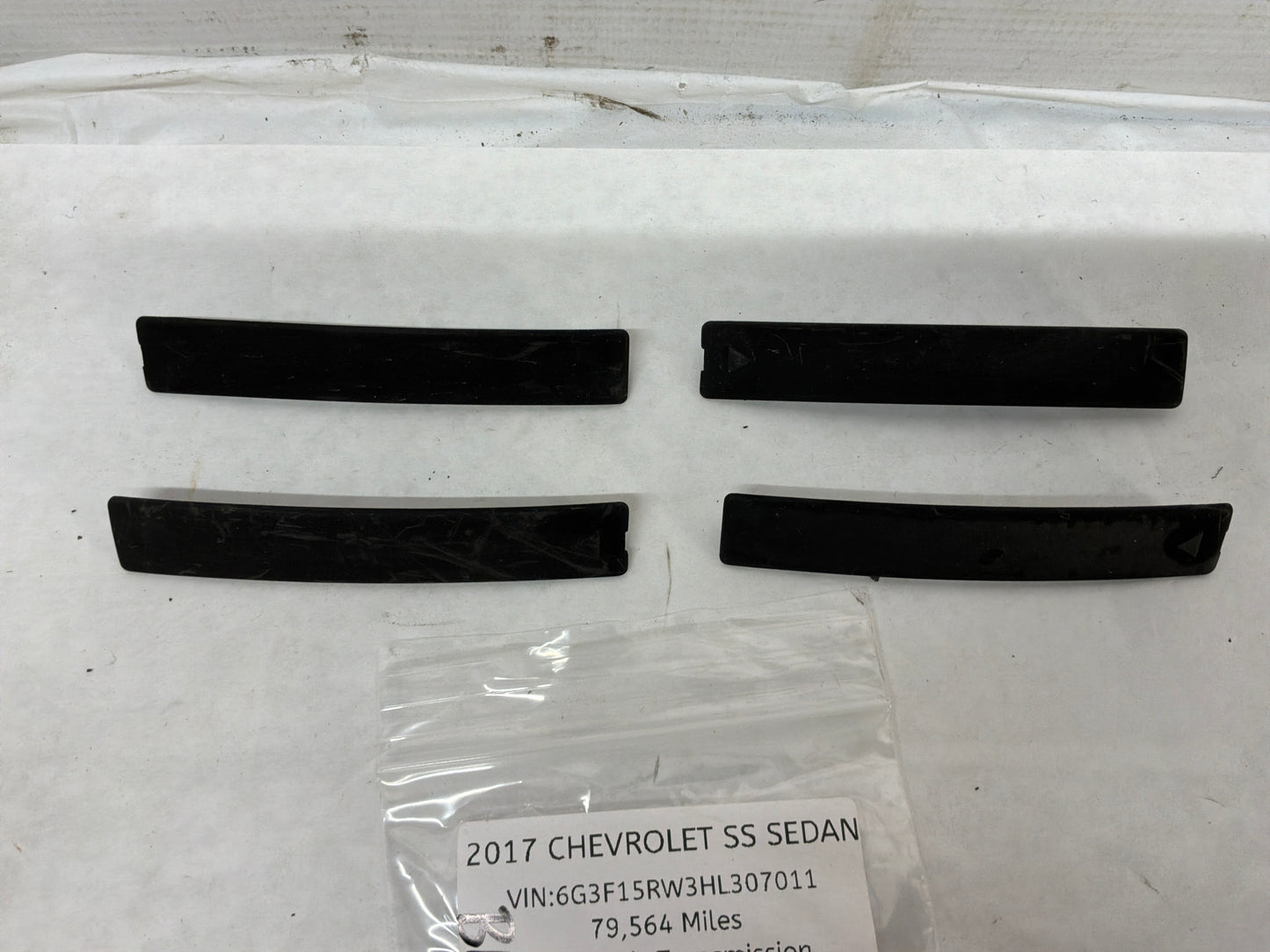 2017 Chevrolet SS Sedan Roof Panel Joint Finish Molding Covers Trims OEM